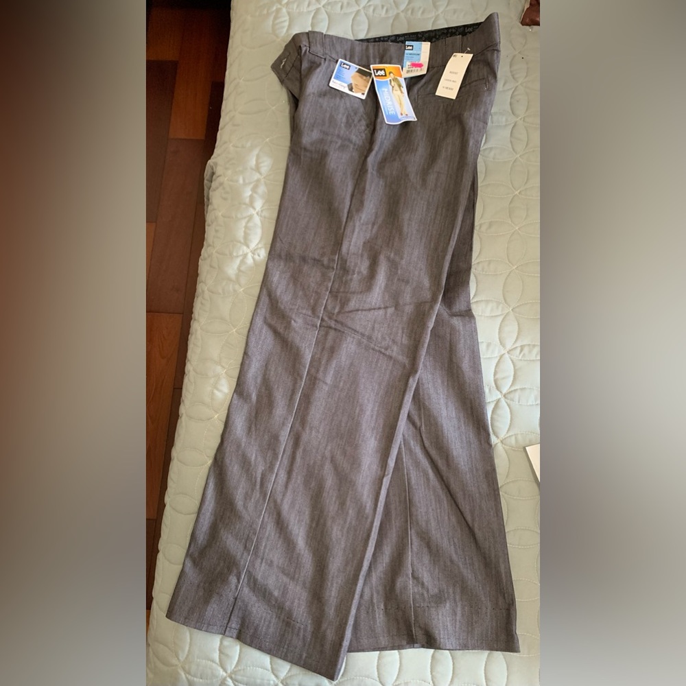 Lee Mid-Rise No Gap Trouser Jeans Carbon Rinse (Gray) Size 14 M